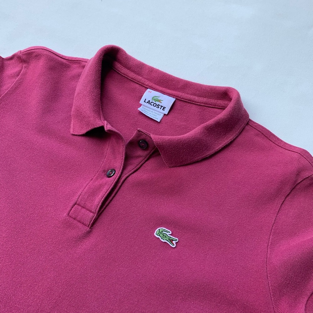 Lacoste Polo Shirt Women’s Sz 44 Punk Pink